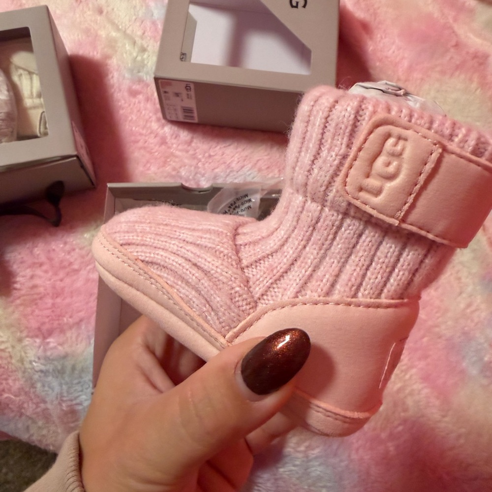UGG Soft Pink Infant Booties